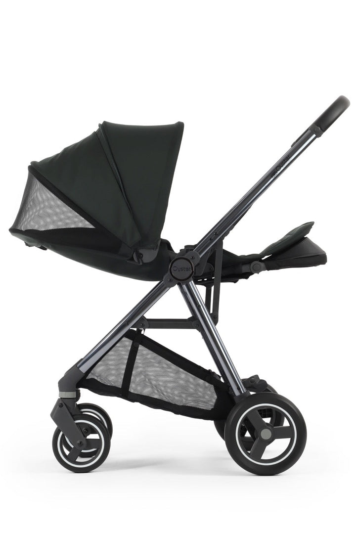 BabyStyle Oyster Gravity+ Stroller and Carrycot - Black Olive - Pramsy