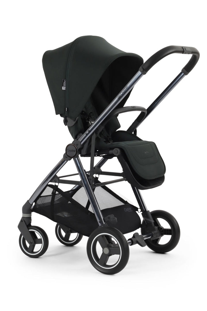 BabyStyle Oyster Gravity+ Stroller and Carrycot - Black Olive - Pramsy