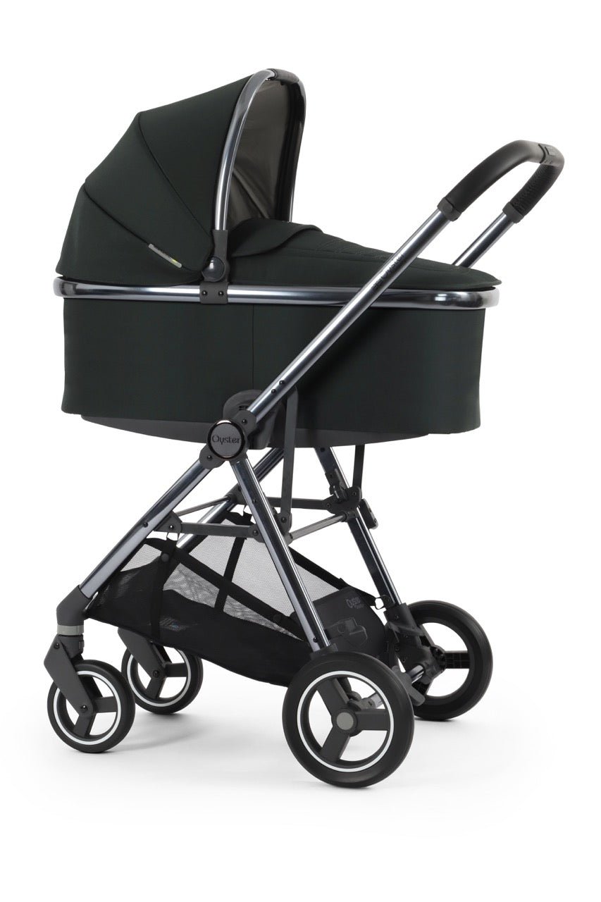 BabyStyle Oyster Gravity+ Stroller and Carrycot - Black Olive - Pramsy