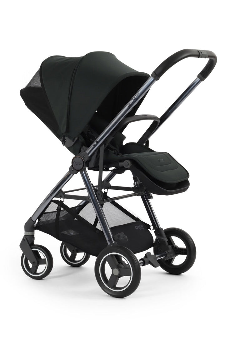 BabyStyle Oyster Gravity+ Stroller and Carrycot - Black Olive - Pramsy