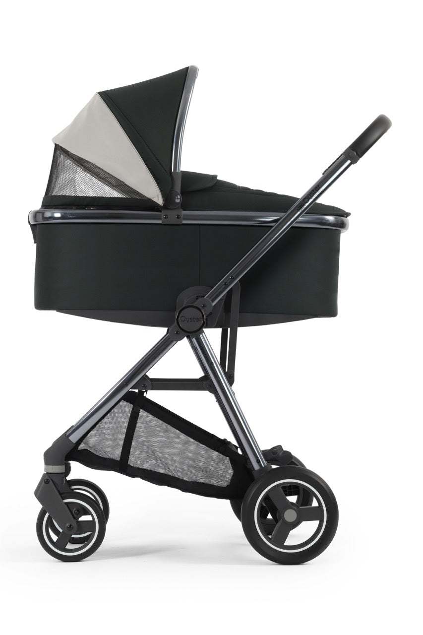 BabyStyle Oyster Gravity+ Stroller and Carrycot - Black Olive - Pramsy