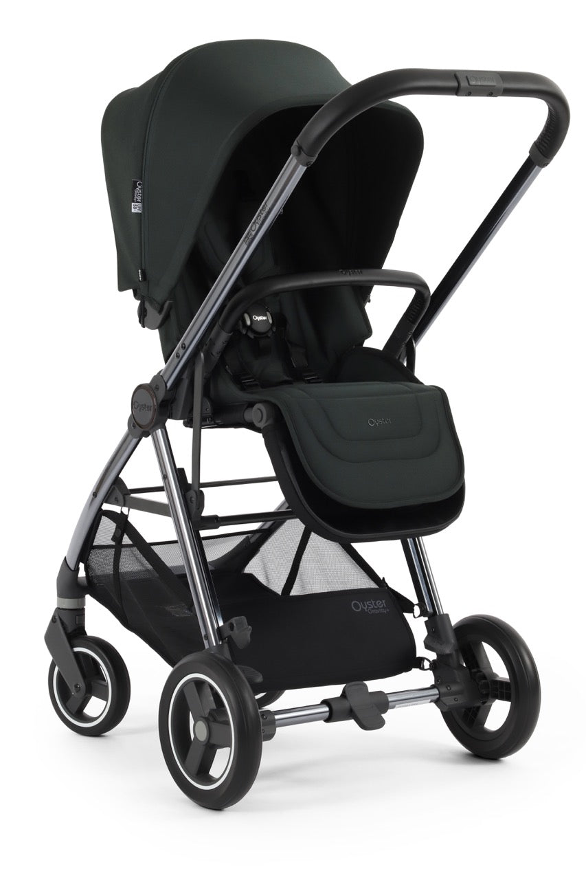 BabyStyle Oyster Gravity+ Stroller and Carrycot - Black Olive - Pramsy