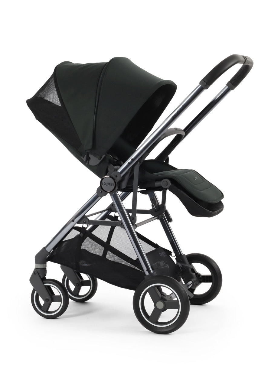 BabyStyle Oyster Gravity+ Stroller and Carrycot - Black Olive - Pramsy