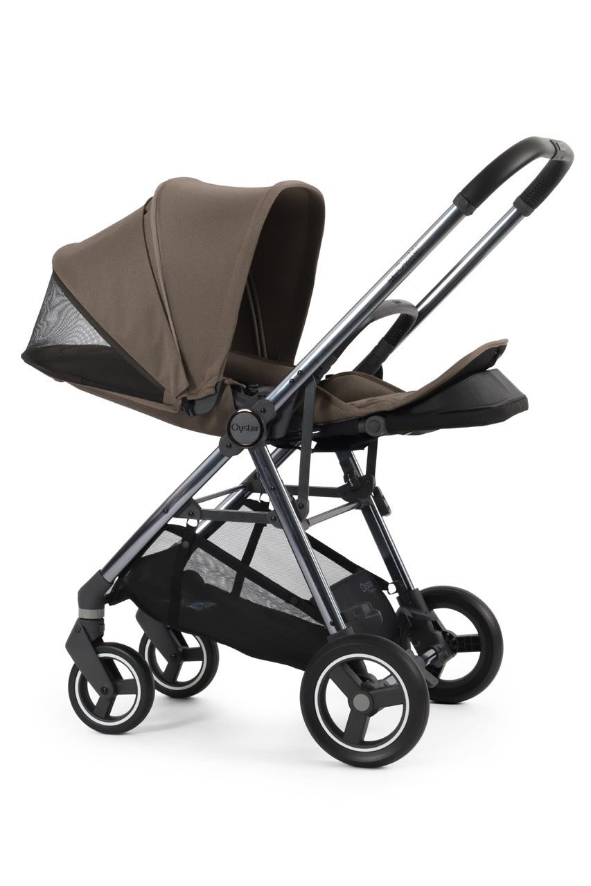 BabyStyle Oyster Gravity+ Stroller and Carrycot - Mink - Pramsy