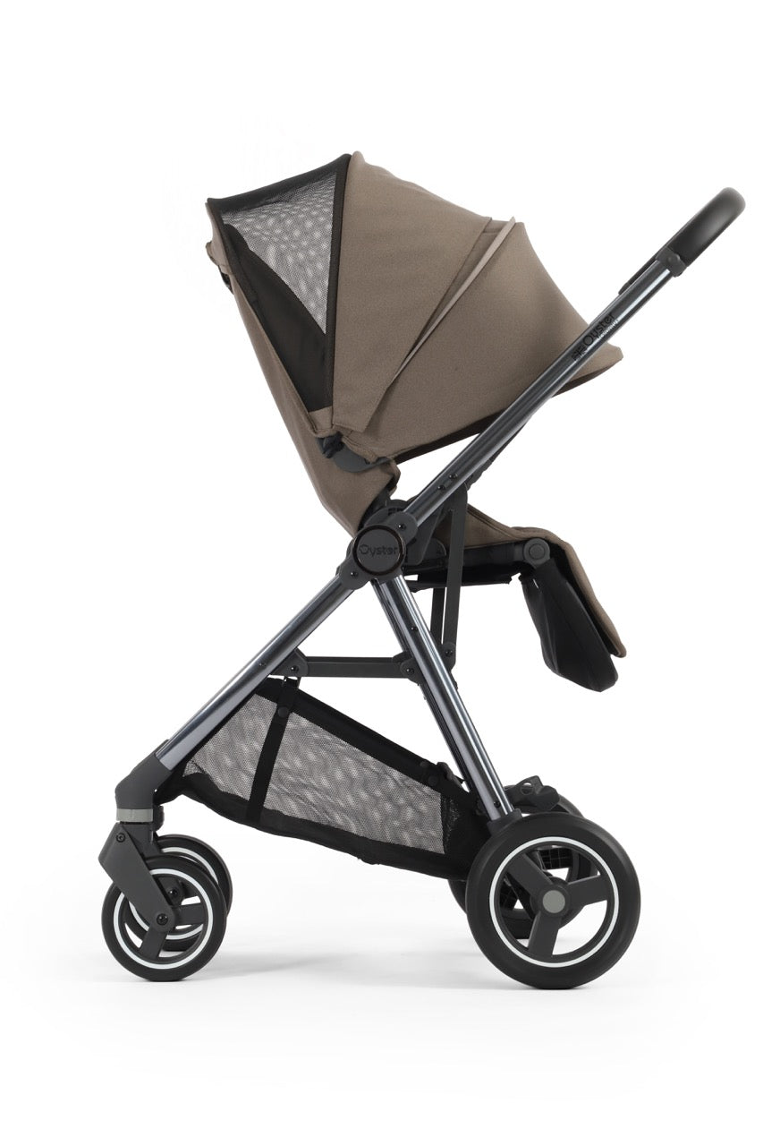 BabyStyle Oyster Gravity+ Stroller and Carrycot - Mink - Pramsy