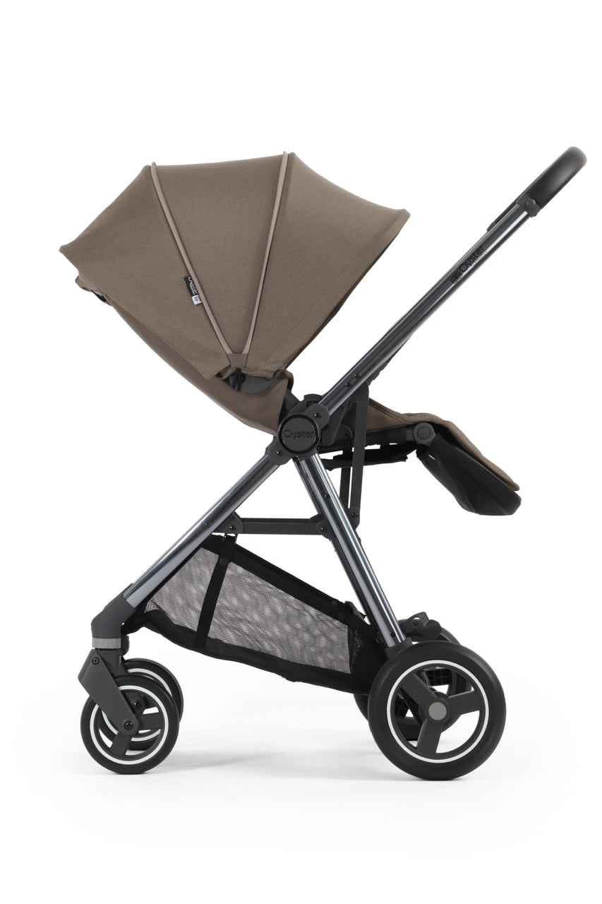 BabyStyle Oyster Gravity+ Stroller and Carrycot - Mink - Pramsy