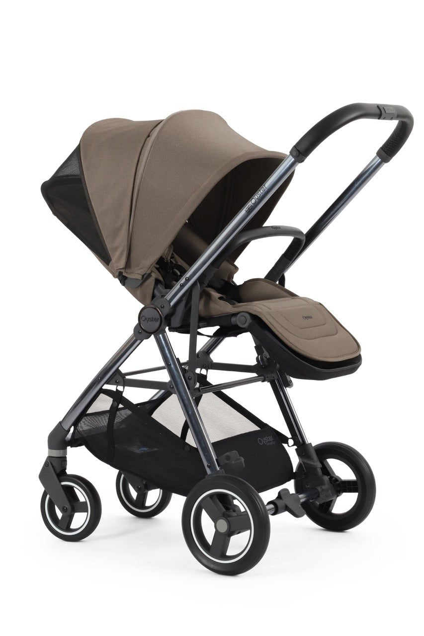 BabyStyle Oyster Gravity+ Stroller and Carrycot - Mink - Pramsy