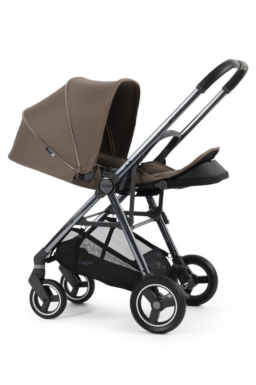 BabyStyle Oyster Gravity+ Stroller and Carrycot - Mink - Pramsy