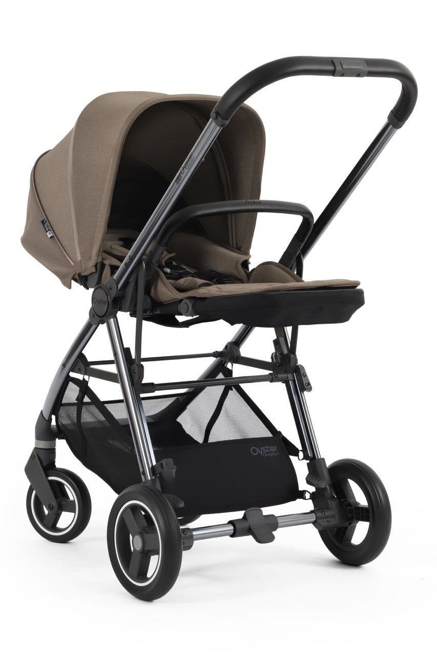 BabyStyle Oyster Gravity+ Stroller and Carrycot - Mink - Pramsy