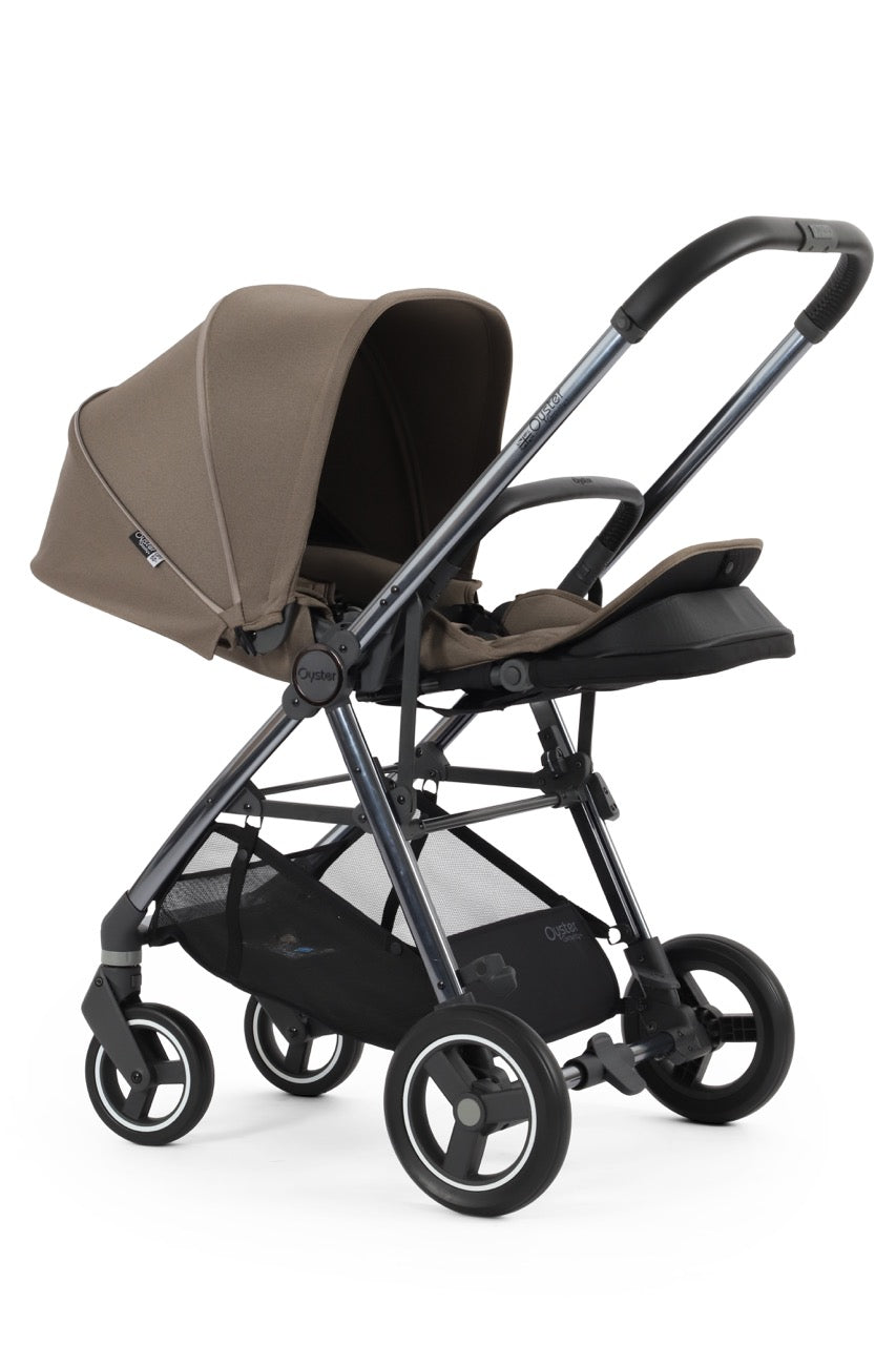 BabyStyle Oyster Gravity+ Stroller and Carrycot - Mink - Pramsy