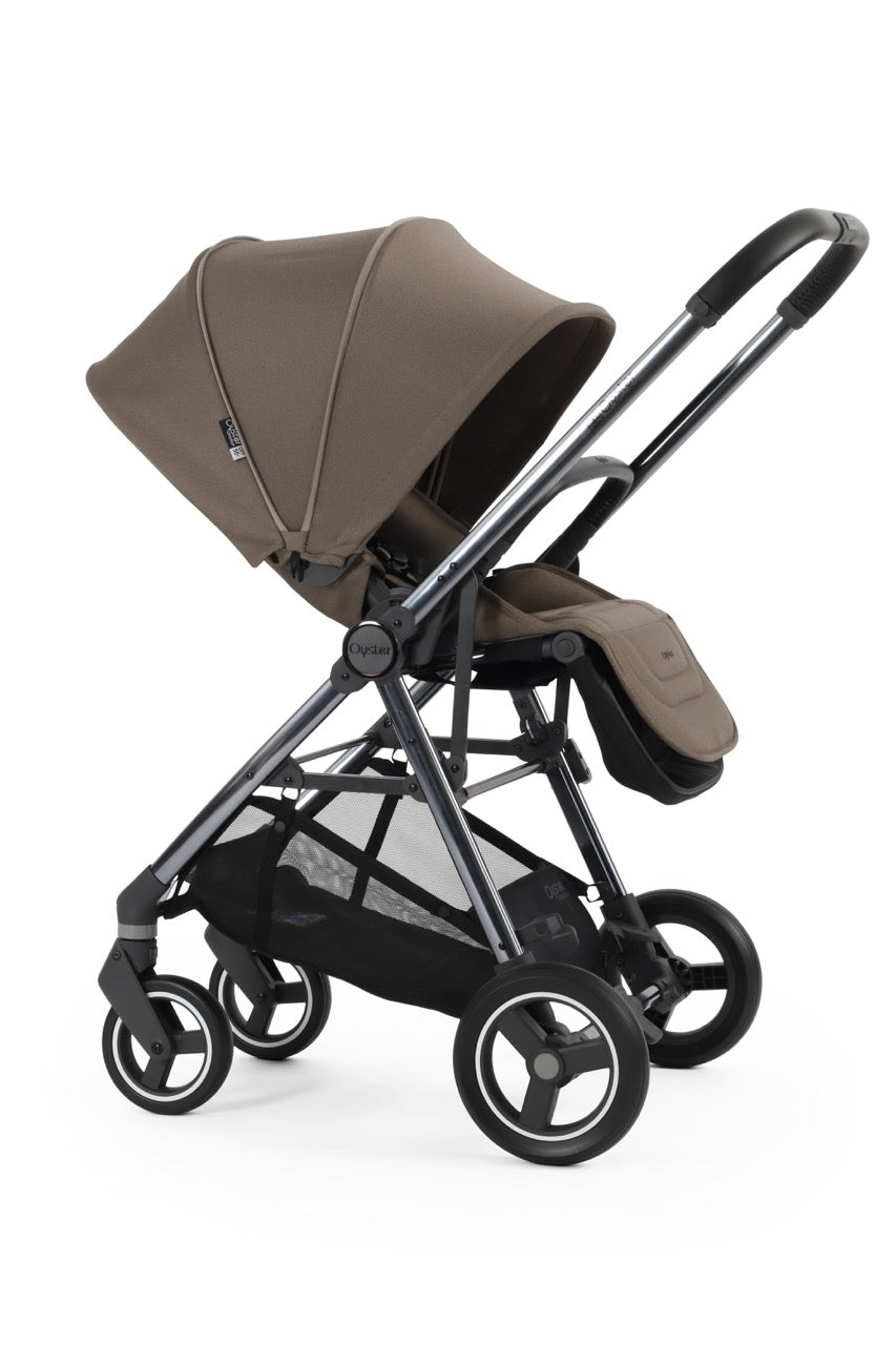 BabyStyle Oyster Gravity+ Stroller and Carrycot - Mink - Pramsy