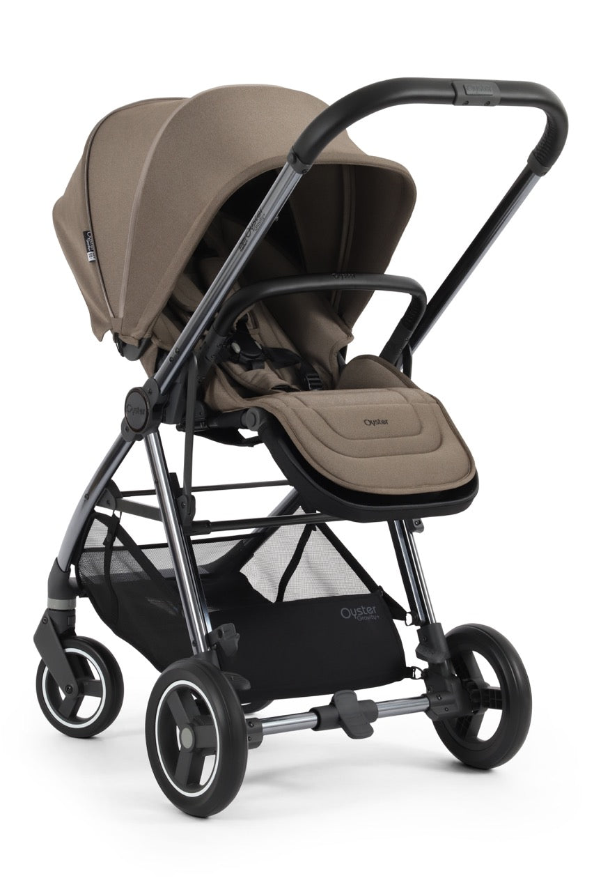 BabyStyle Oyster Gravity+ Stroller and Carrycot - Mink - Pramsy