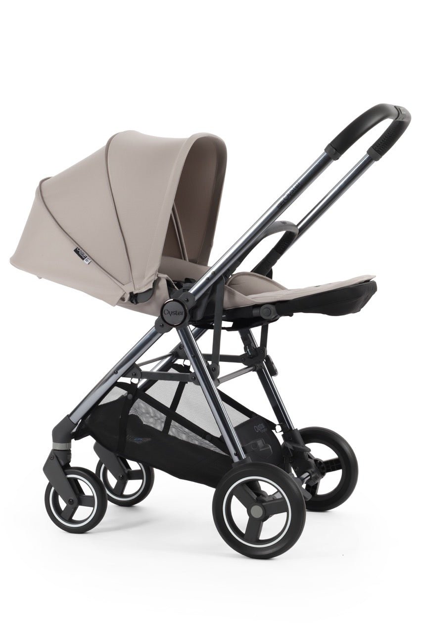 BabyStyle Oyster Gravity+ Stroller and Carrycot - Stone - Pramsy