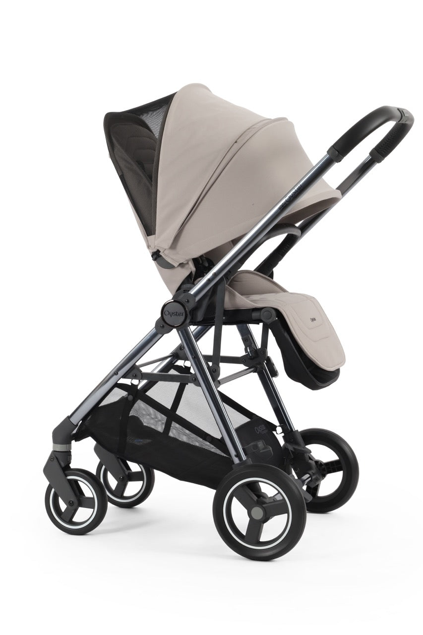 BabyStyle Oyster Gravity+ Stroller and Carrycot - Stone - Pramsy