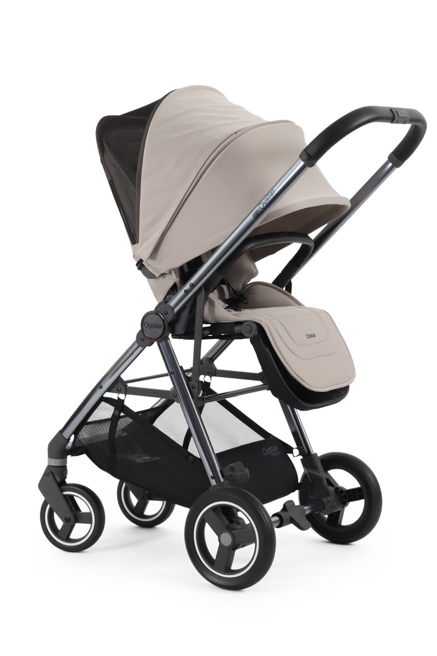 BabyStyle Oyster Gravity+ Stroller and Carrycot - Stone - Pramsy