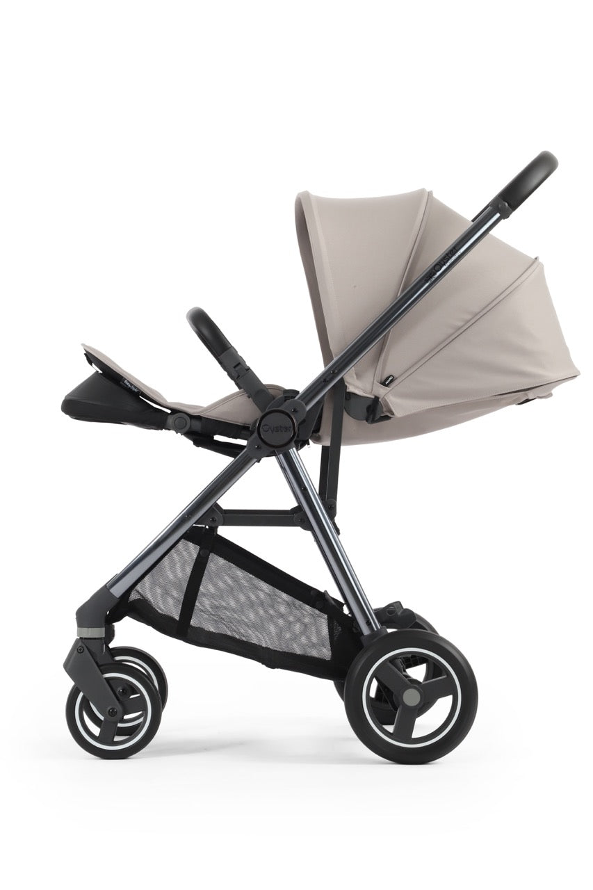 BabyStyle Oyster Gravity+ Stroller and Carrycot - Stone - Pramsy