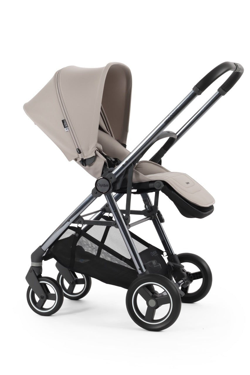 BabyStyle Oyster Gravity+ Stroller and Carrycot - Stone - Pramsy