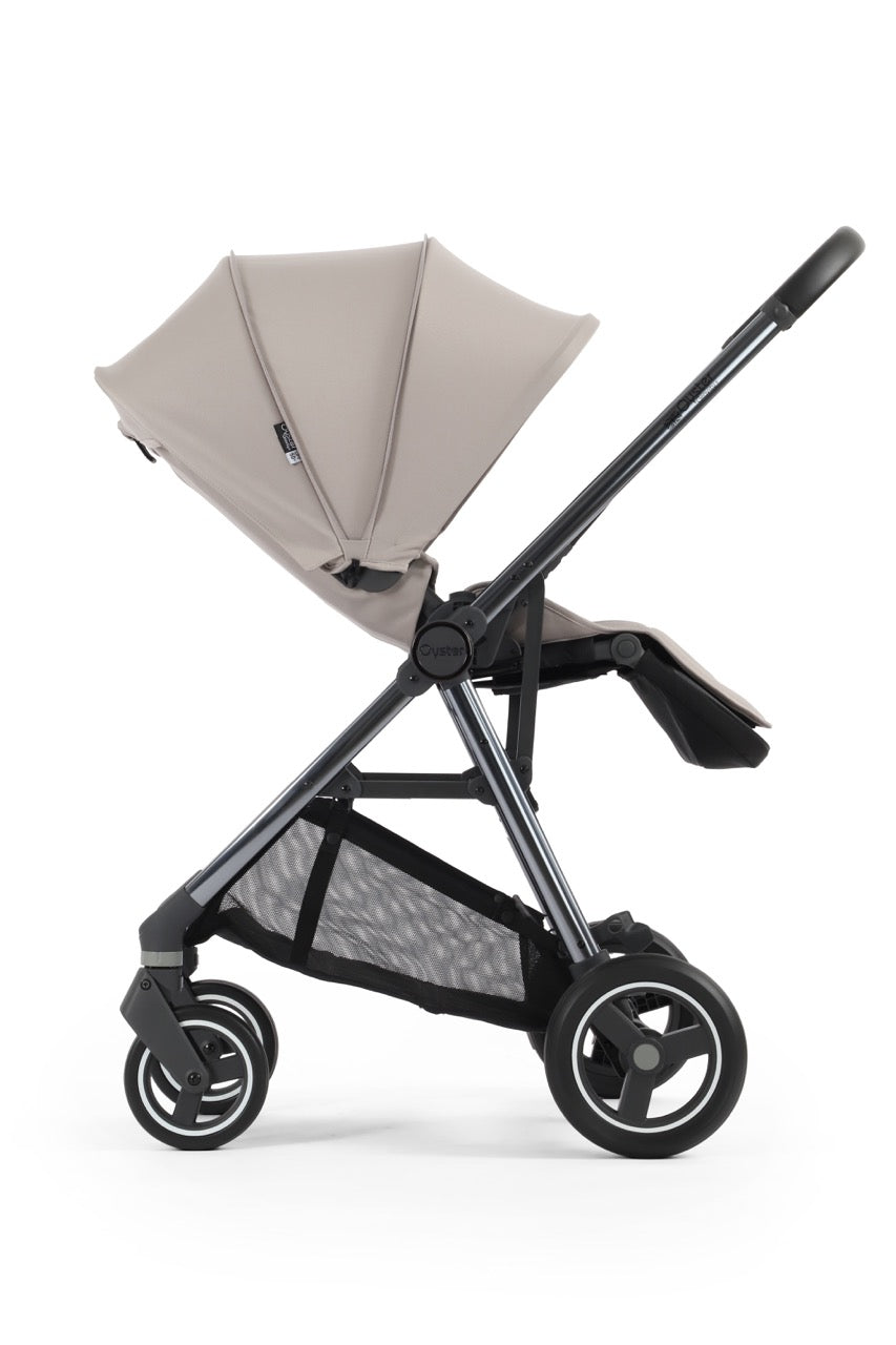 BabyStyle Oyster Gravity+ Stroller and Carrycot - Stone - Pramsy