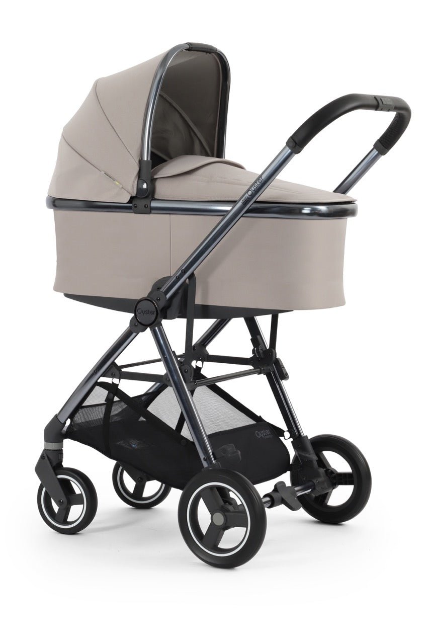 BabyStyle Oyster Gravity+ Stroller and Carrycot - Stone - Pramsy