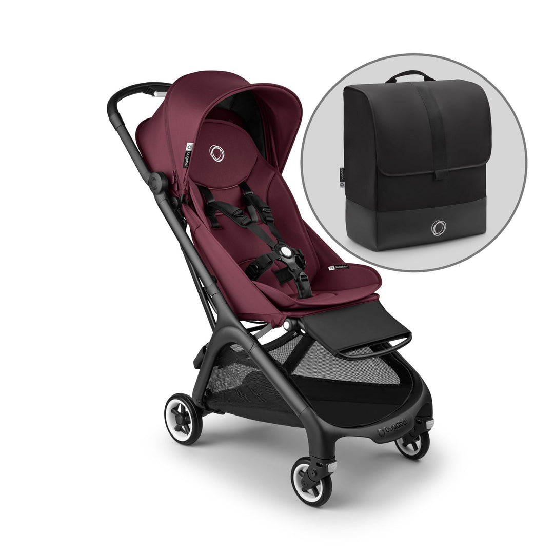 Bugaboo Butterfly + FREE Transport Bag Pushchair/Stroller - Dark Cherry - Pramsy