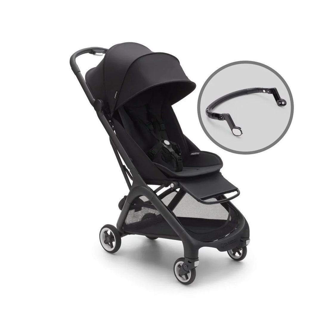 Bugaboo Butterfly Pushchair + FREE Bumper Bar - Midnight Black - Pramsy