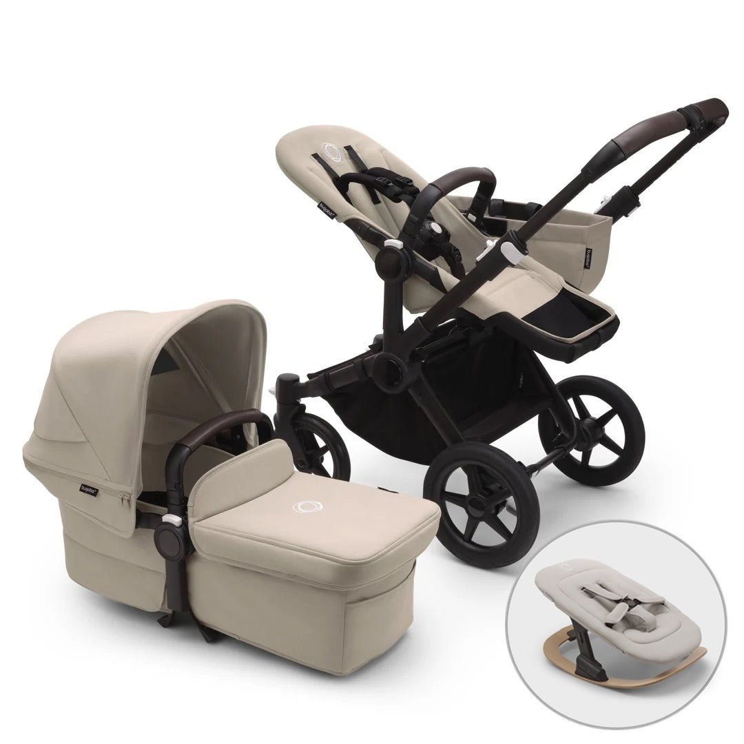 Bugaboo Donkey 5 Mono + FREE Newborn Rocker - Desert Taupe - Pramsy