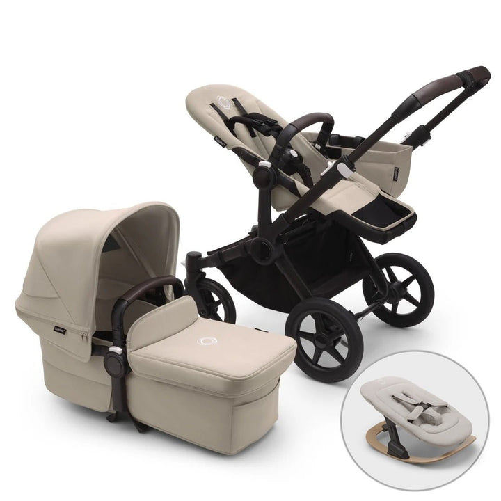 Bugaboo Donkey 5 Mono + FREE Newborn Rocker - Desert Taupe - Pramsy