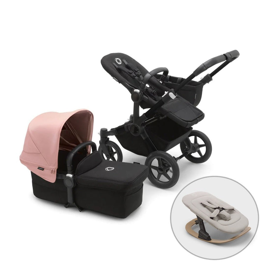 Bugaboo Donkey 5 Mono + FREE Newborn Rocker - Morning Pink - Pramsy