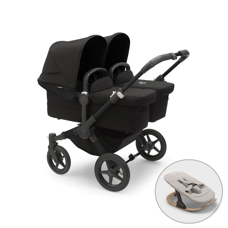 Bugaboo Donkey 5 Twin + FREE Newborn Rocker - Midnight Black - Pramsy