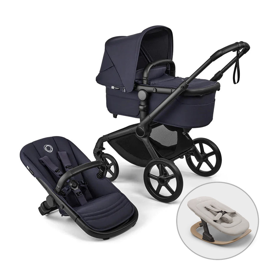 Bugaboo Fox 5 Renew Complete + FREE Newborn Rocker - Deep Indigo - New 2025 - Pramsy