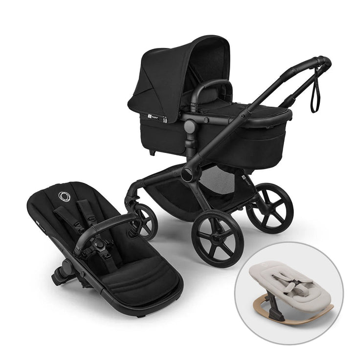Bugaboo Fox 5 Renew Complete + FREE Newborn Rocker - Heritage Black - New 2025 - Pramsy