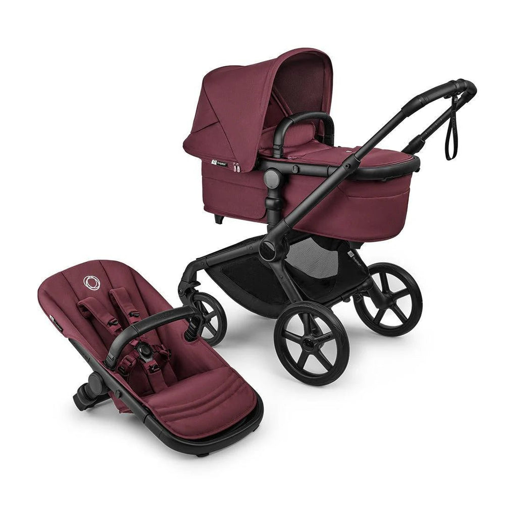 Bugaboo Fox 5 Renew + Pebble 360 Pro 2 Ultimate Bundle - Dark Cherry - Pramsy