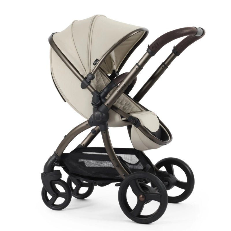 (Copy) (Copy) Egg3 Stroller & Carrycot with Egg Shell Car Seat and Base Luxury Bundle - Cashmere - Pramsy
