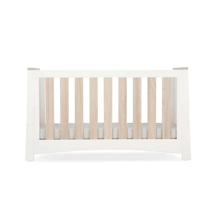 CuddleCo Ada Cot Bed - White/Ash - Pramsy