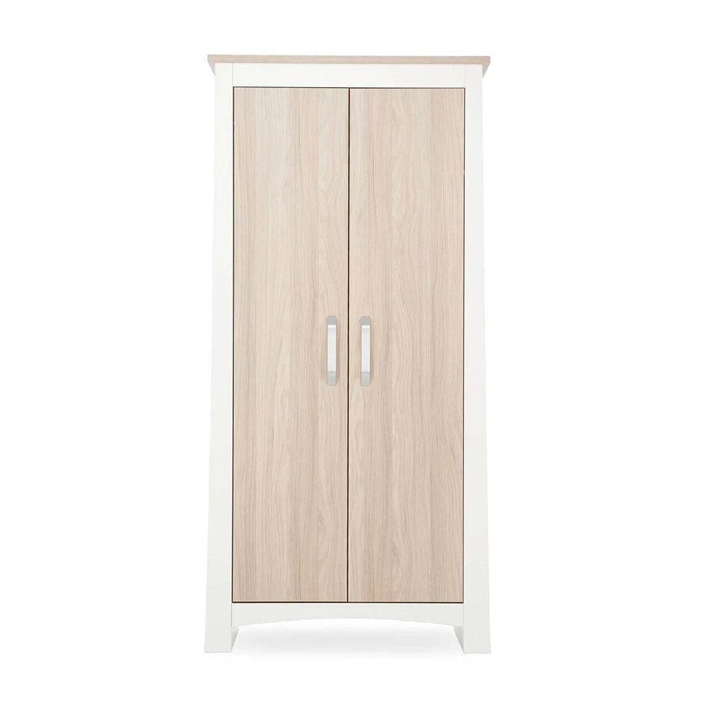 CuddleCo Ada Nursery Wardrobe - White & Ash - Pramsy