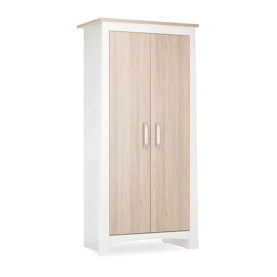 CuddleCo Ada Nursery Wardrobe - White & Ash - Pramsy