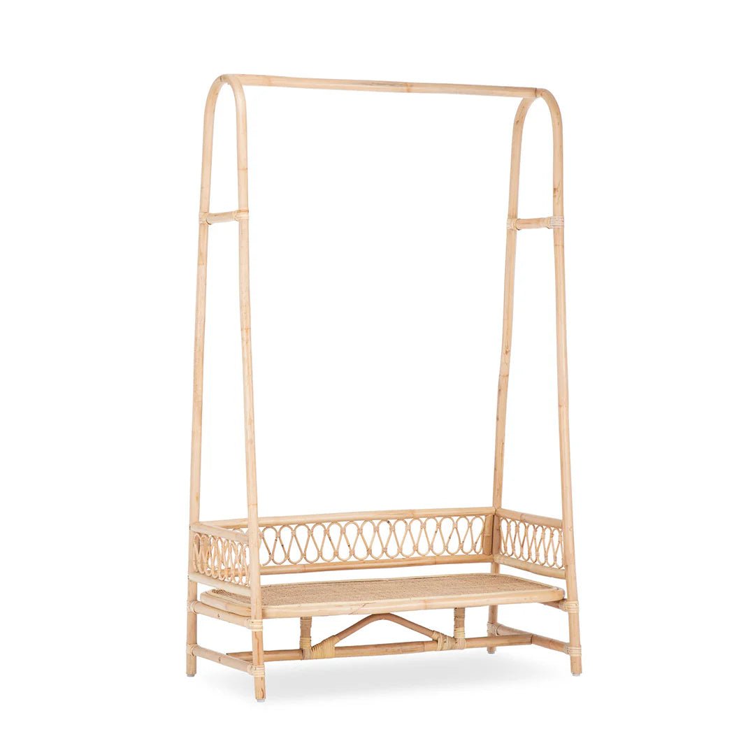 CuddleCo Aria Clothes Rail - Rattan - Pramsy