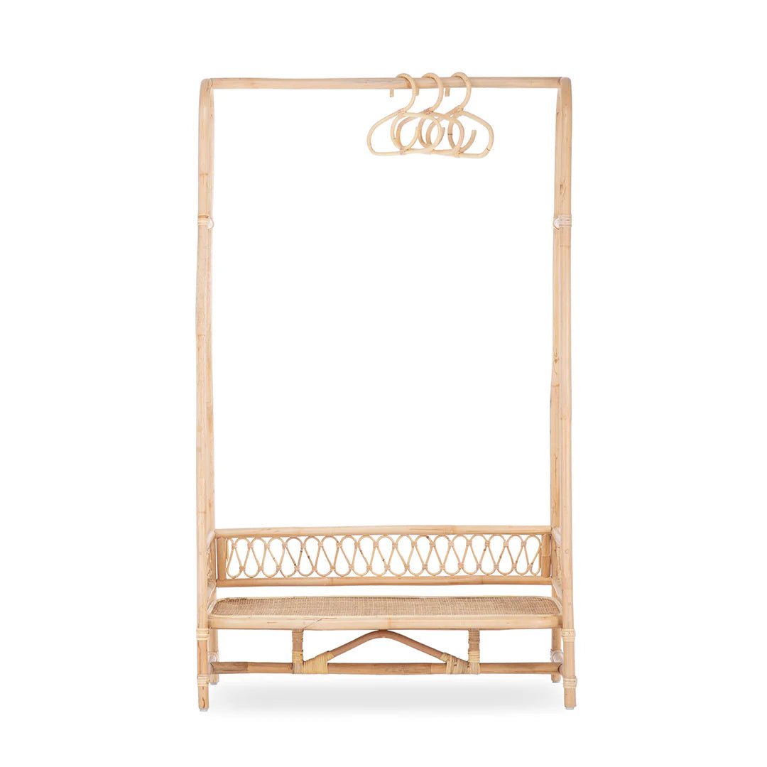 CuddleCo Aria Clothes Rail - Rattan - Pramsy