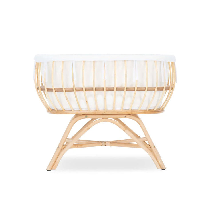 CuddleCo Aria Crib - Rattan - Pramsy