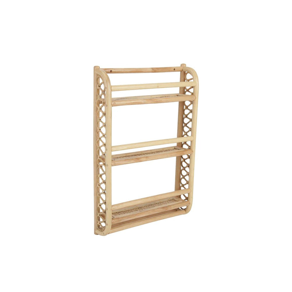 CuddleCo Aria Wave Bookshelf - Rattan - Pramsy