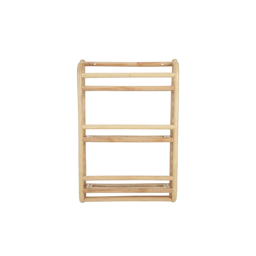 CuddleCo Aria Wave Bookshelf - Rattan - Pramsy