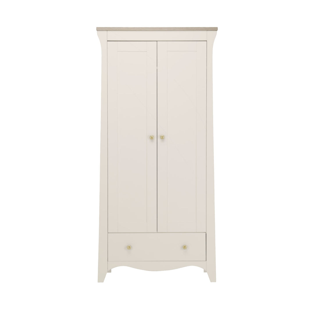 CuddleCo Clara 2 Door Nursery Wardrobe - Cashmere & Ash - Pramsy