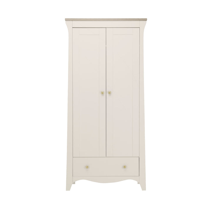 CuddleCo Clara 2 Door Nursery Wardrobe - Cashmere & Ash - Pramsy