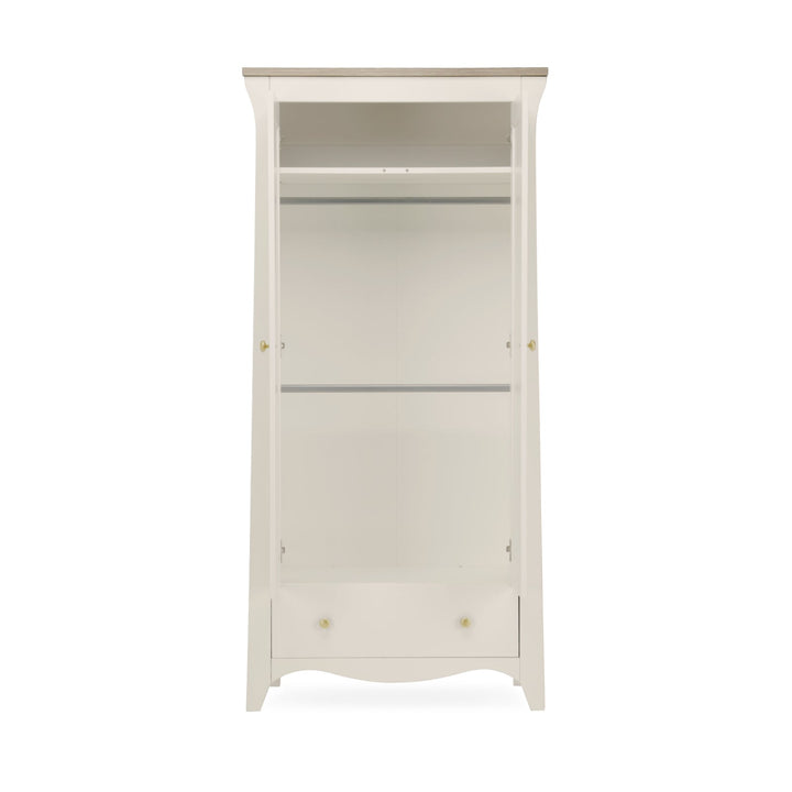 CuddleCo Clara 2 Door Nursery Wardrobe - Cashmere & Ash - Pramsy