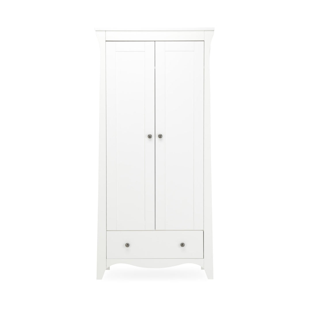 CuddleCo Clara 2 Door Nursery Wardrobe - White - Pramsy