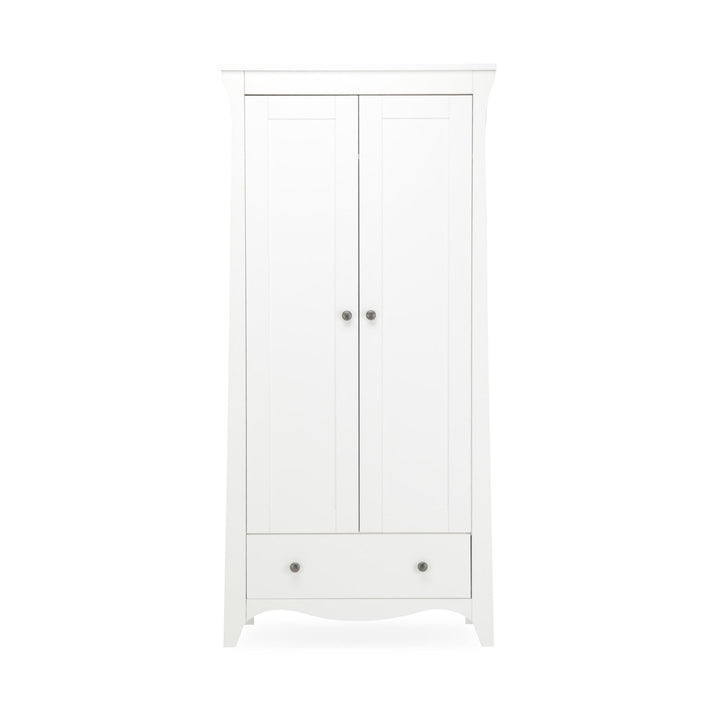 CuddleCo Clara 2 Door Nursery Wardrobe - White - Pramsy