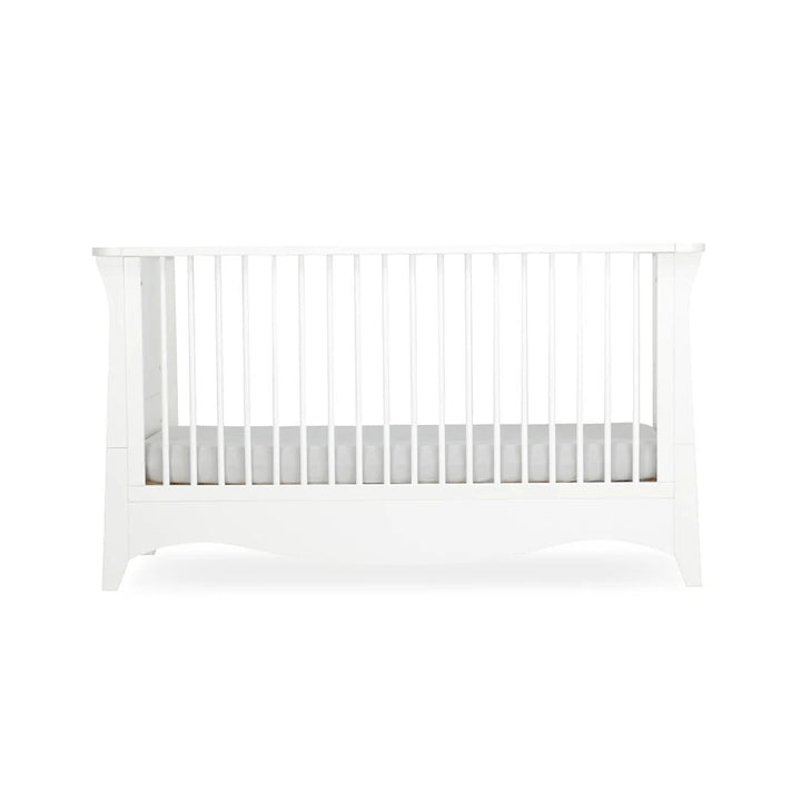 CuddleCo Clara 2 Piece Nursery Furniture Set (Cot Bed & Dresser) - White - Pramsy