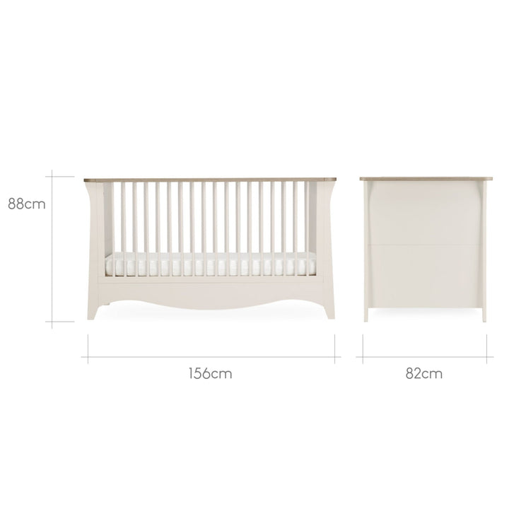 CuddleCo Clara Cot Bed - Cashmere & Ash - Pramsy