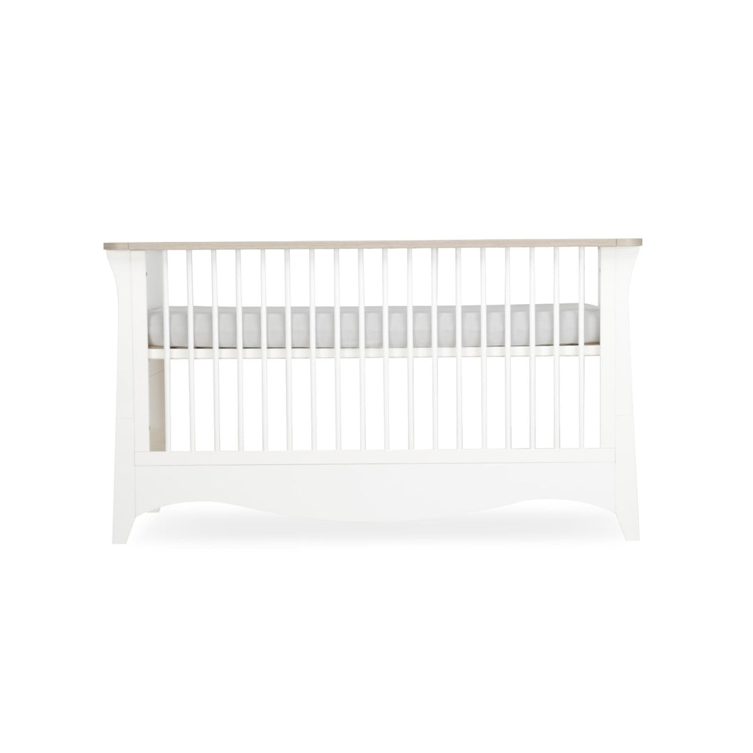 CuddleCo Clara Cot Bed - White & Ash - Pramsy