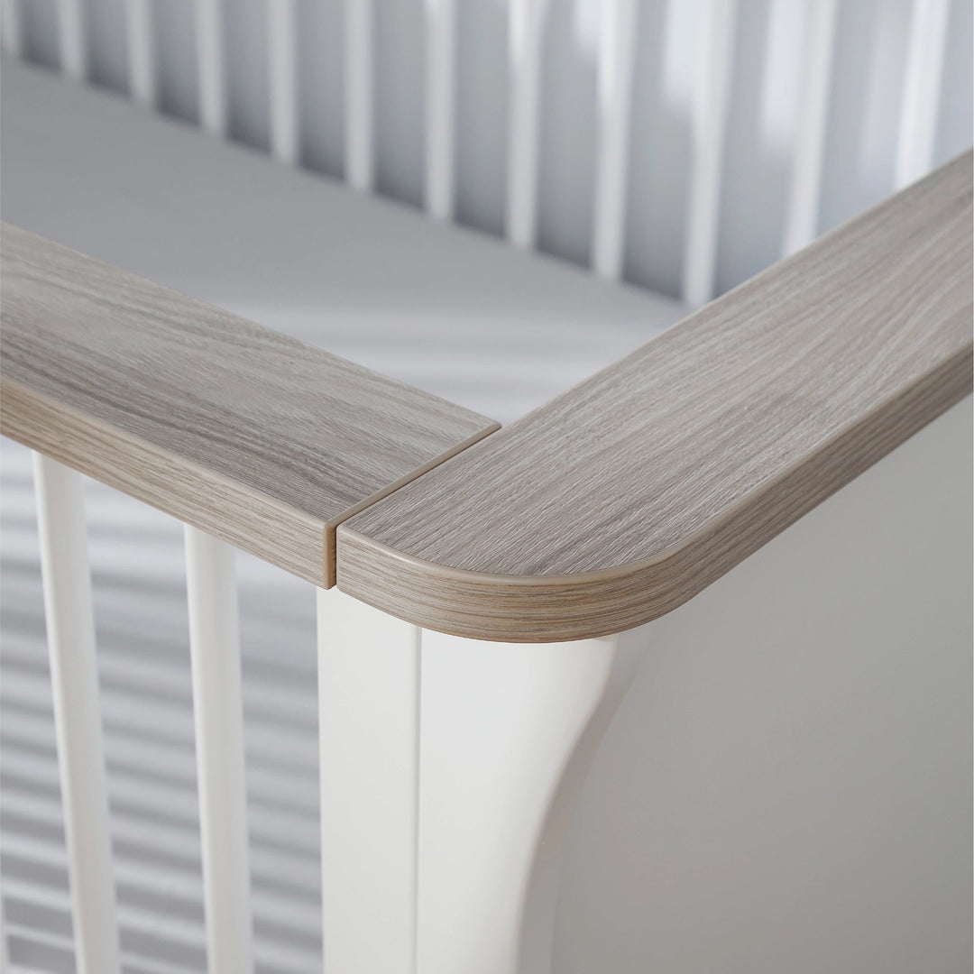 CuddleCo Clara Cot Bed - White & Ash - Pramsy